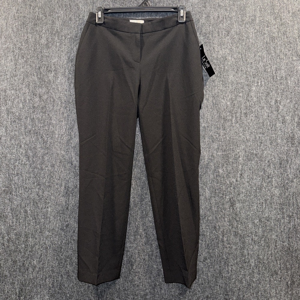Le Suit Women's Dress Pants Size 2 Petite Black Interview Outfit‎ Career Trouser